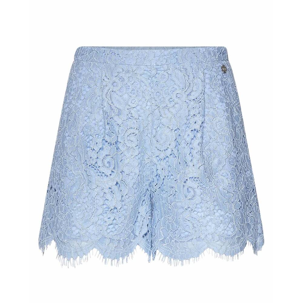 NEW SILVIAN HEACH women's decorative workmanship and finished edge shorts in sky